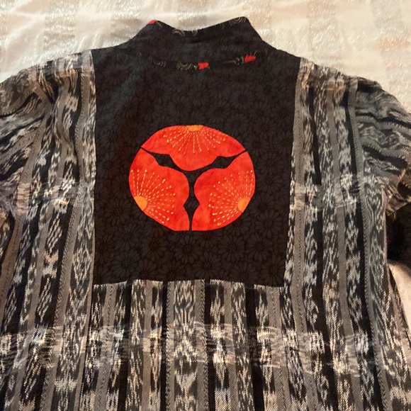 Emily Robertson Hood custom jacket w/ mandarin collar coin buttons large - Picture 7 of 12